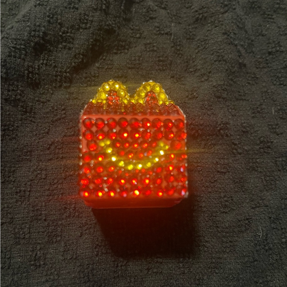 Bedazzled Lil’ McDonald’s Red Happy Meal Toy #3 - Handcrafted